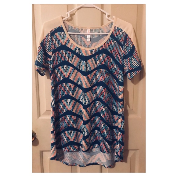 LuLaRoe Tops - NEW LuLaRoe Size S Multi Color Print “Classic T”